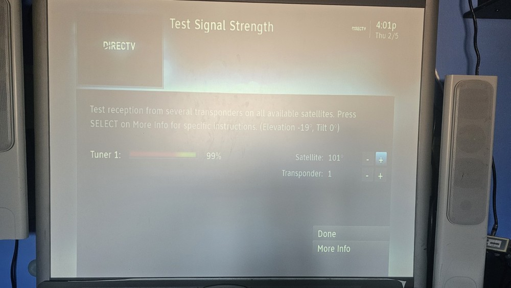 DIRECTV H25 HD RECEIVER **OWNED"" WITH REMOTE, PWR CABLE, RF BLASTER