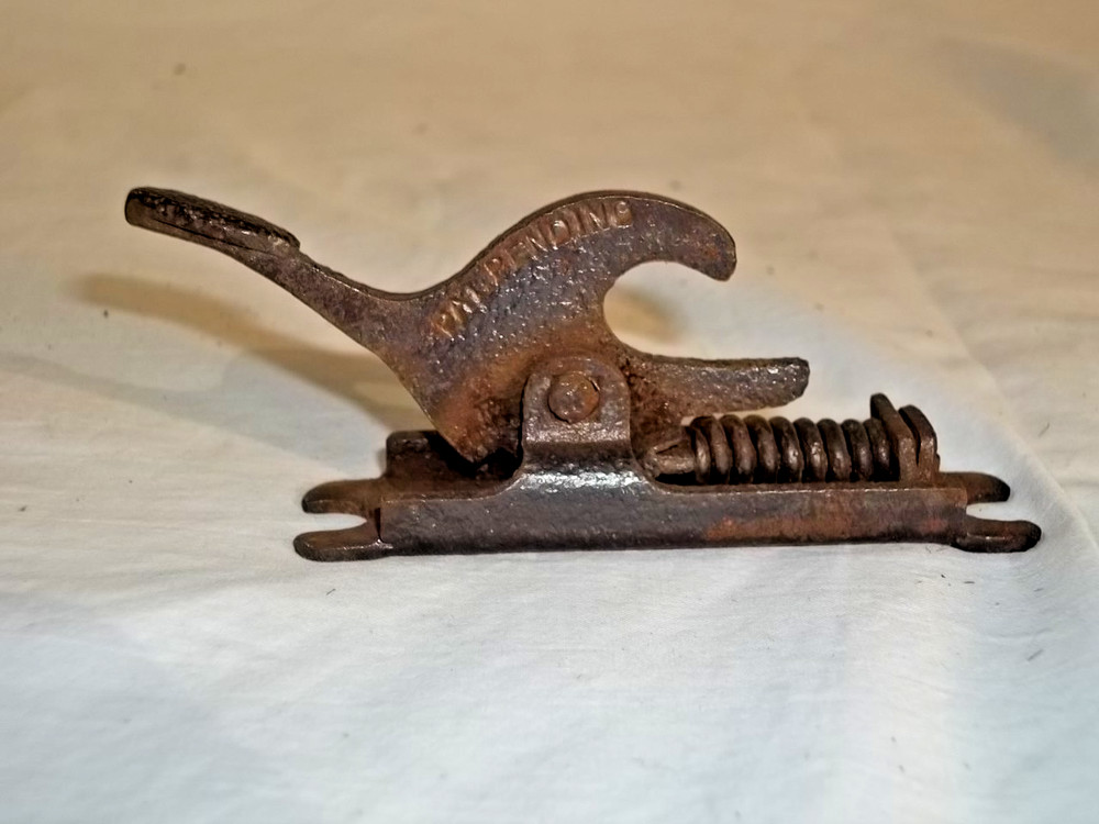 Vintage Brass Trigger Lock Window Sash Lock