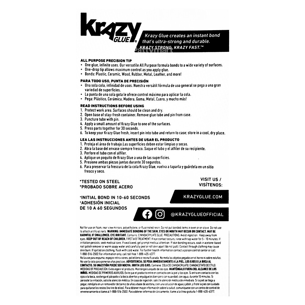 Original KRAZY GLUE ✅ All Purpose Precision (0.07OZ)