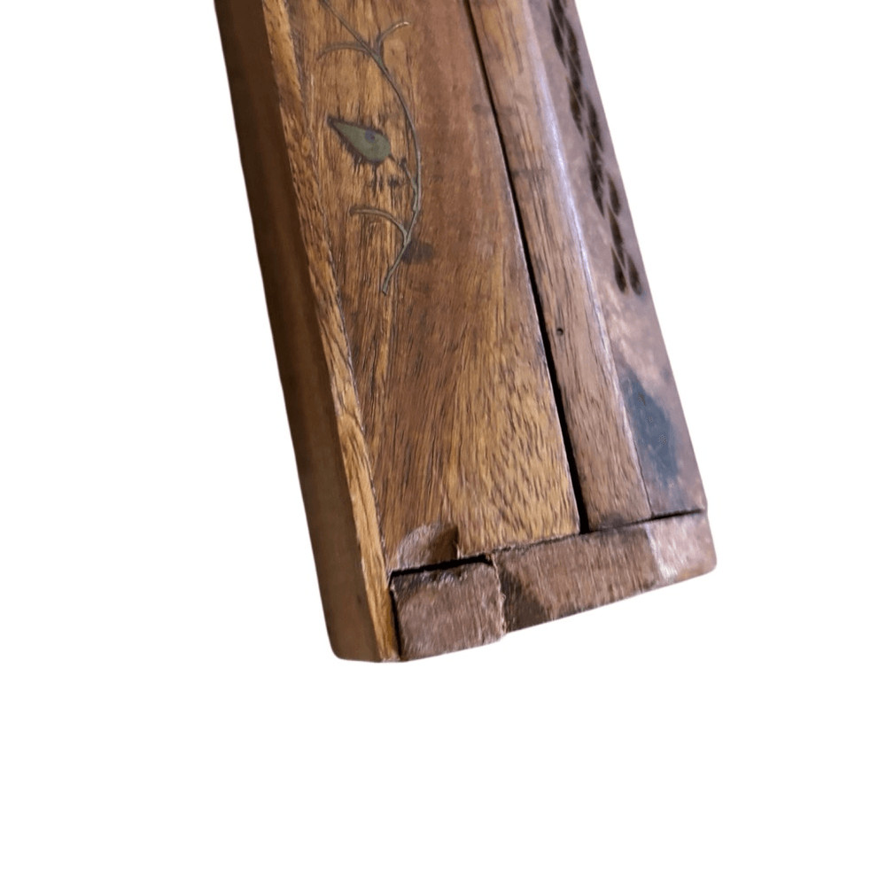 Wooden Box Incense Burner With Storage