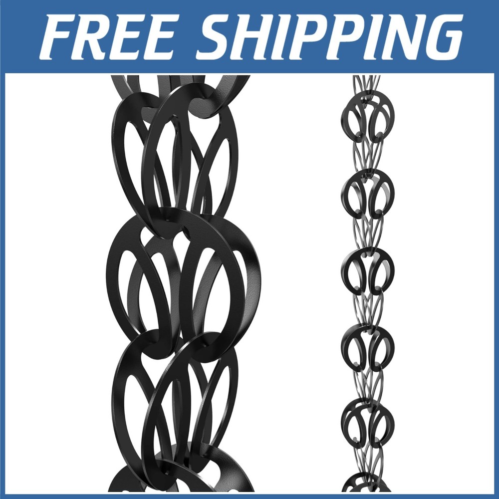 Open-Flow Design Rain Chain - Hassle-Free Water Flow
