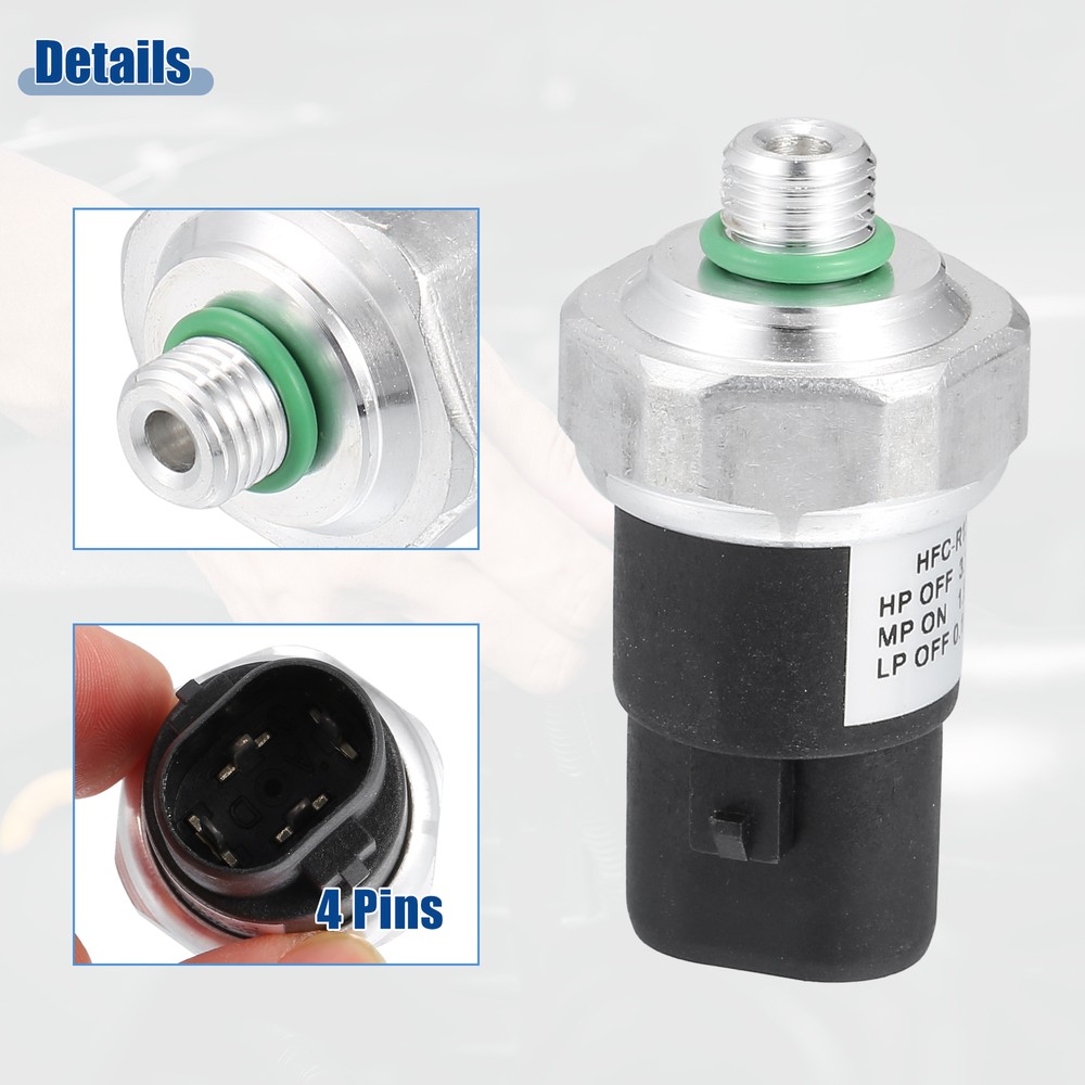 Pack (1) A/C Pressure Sensor Switch Clutch Cycle Switch for Mazda CX-7 2007-2009