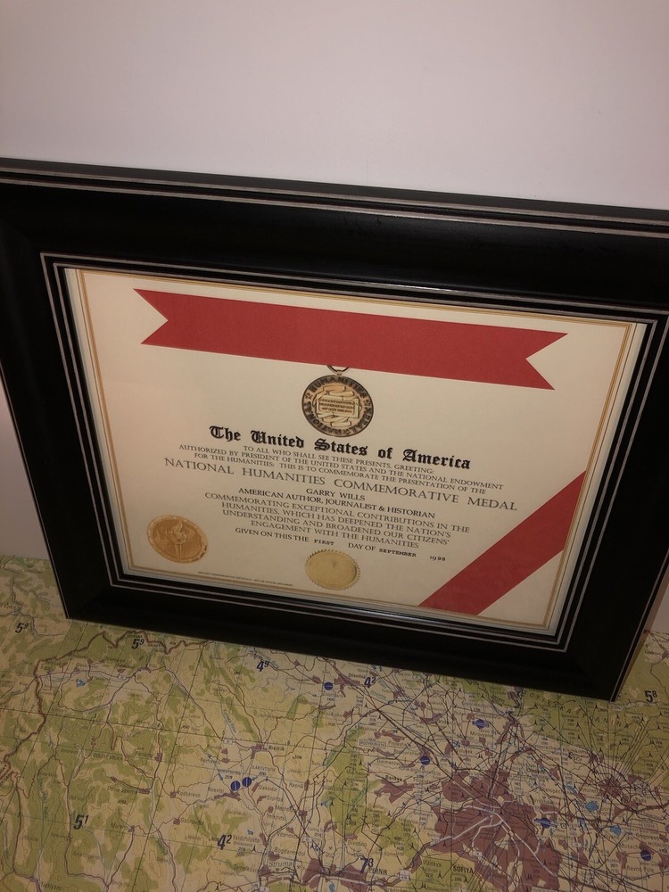 NATIONAL HUMANITIES COMMEMORATIVE MEDAL / AWARD CERTIFICATE ~ Type-1