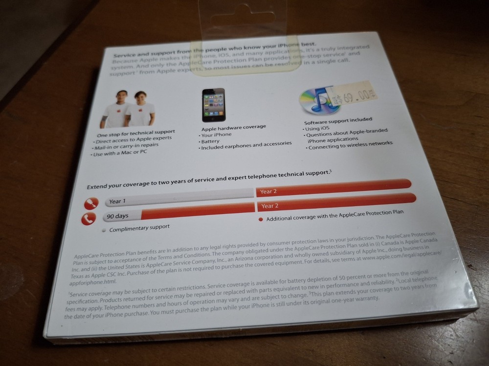 AppleCare Protection Plan for iPhone PC/Mac New & Sealed