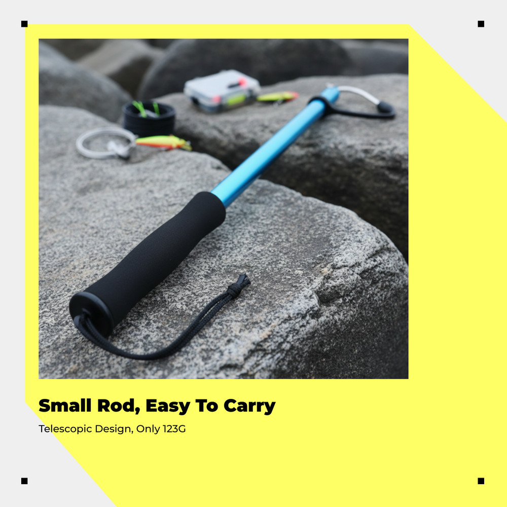 Fishing Hook, Stainless Steel, Foldable, Telescopic