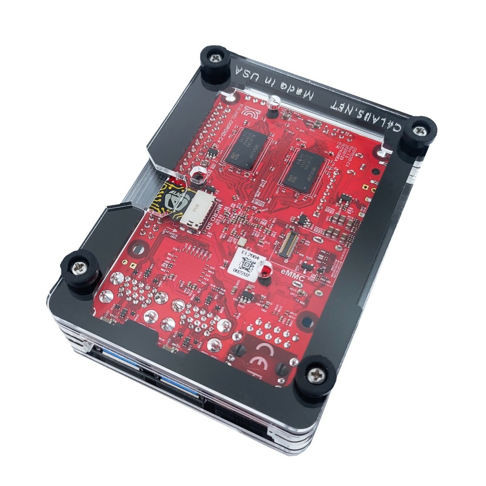 Zebra Case for Odroid C4 & 3.2″ official screen