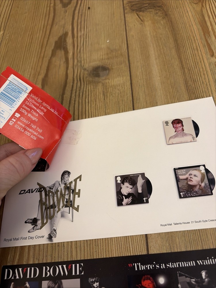 DAVID BOWIE Postage Stamps First Day Cover Stamp Envelope Insert 2017