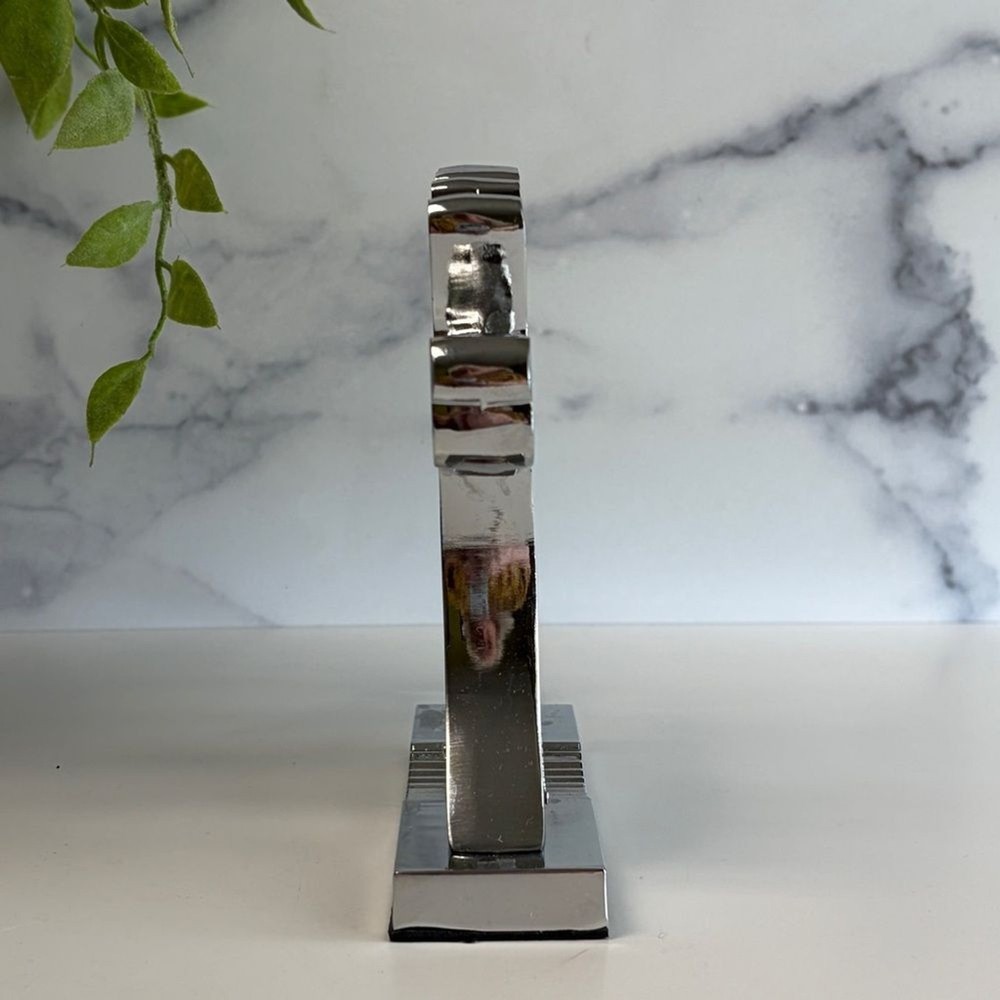 Chrome Reindeer Nutcracker - Vintage Holiday Decor