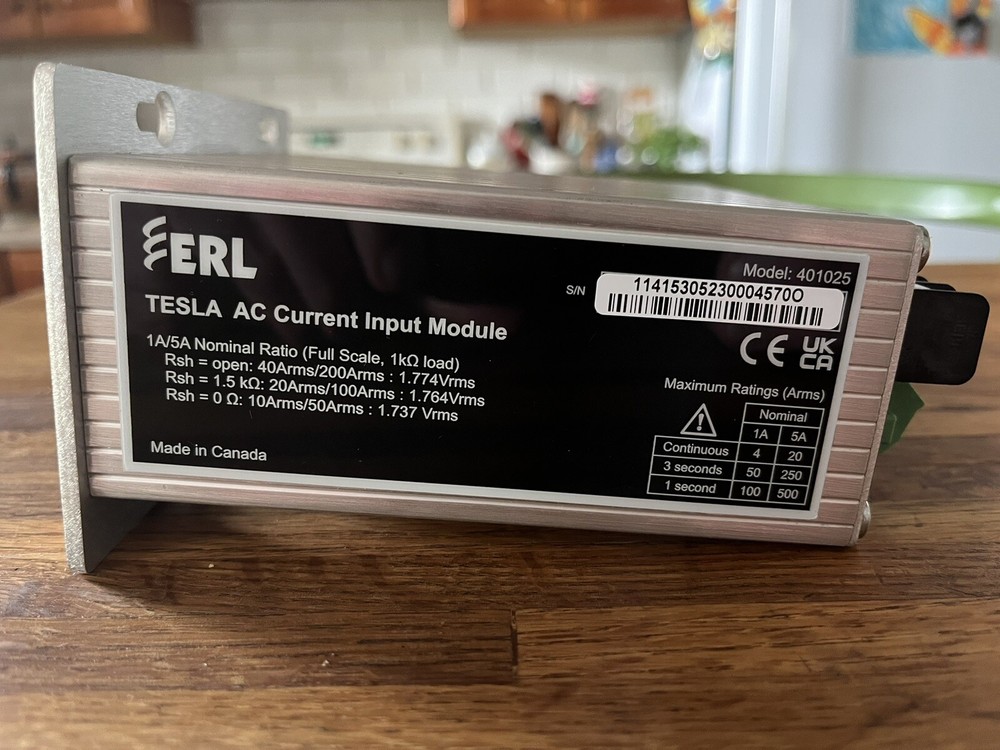 Erlphase Tesla AC Current Input Module 401025 - New