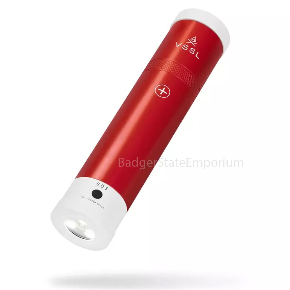 VSSL First Aid Stash Kit Aluminum +Storage Tins Flashlight Compass LED SOS Light
