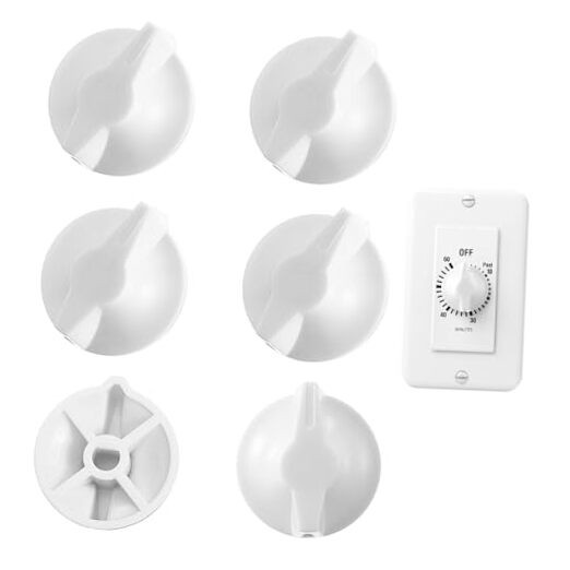 6Pcs Timer Knob Replacement, Timer Switch Knob Compatible with Intermatic -