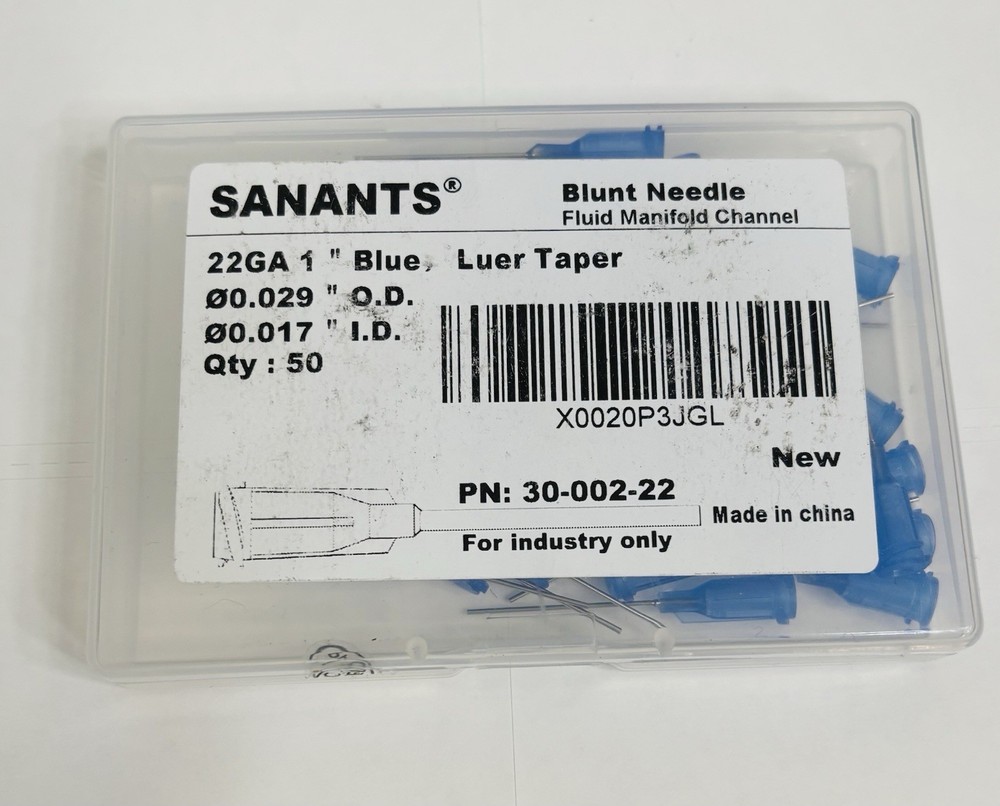 Laboratory Pipetting Needle 50-Pack with Blunt Ends