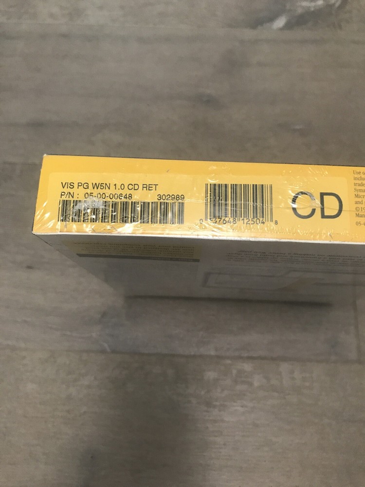 Window 95 New In Box Software Symantec Visual Page PC CD create web pages