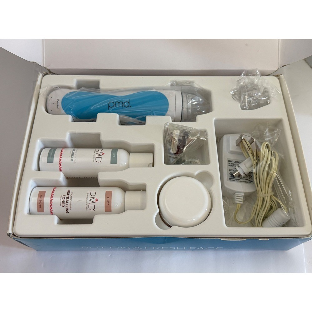 PMD Personal Microderm Complete System Blue with Starter Kit Skin Care Set NEW