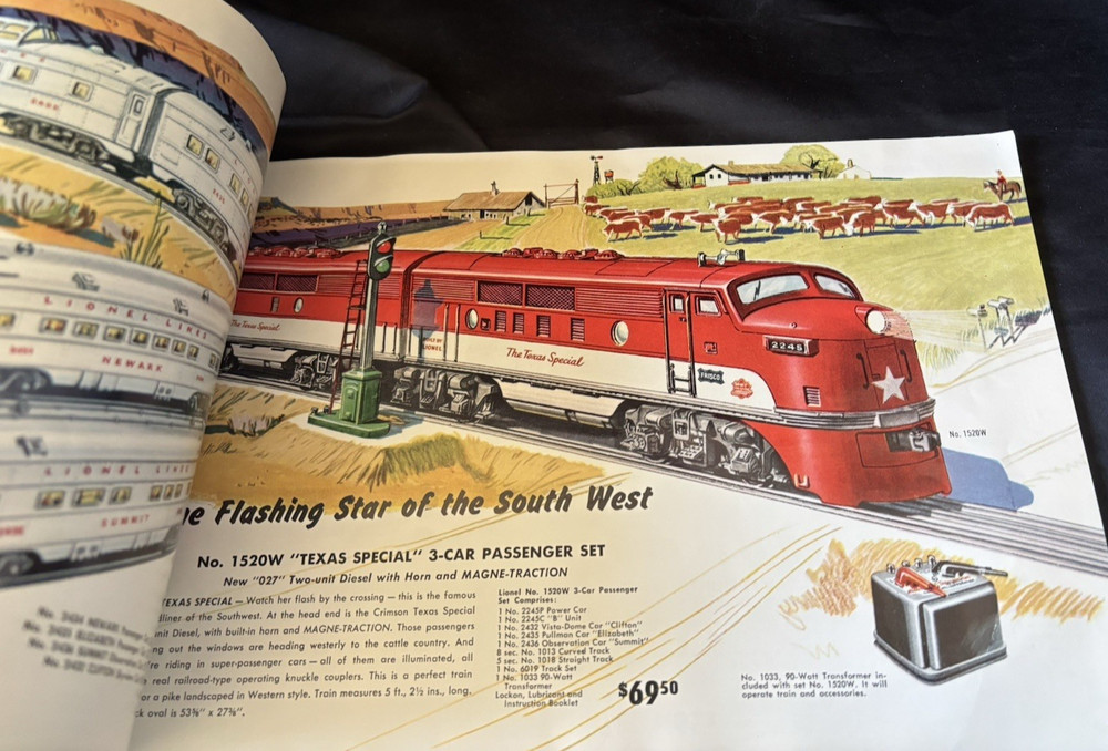 ORIGINAL LIONEL 1954 CATALOG - READ!