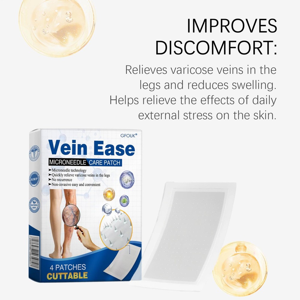 GFOUK VeinTarget Microdarts Patch, Professional Leg Varicose Veins Patch