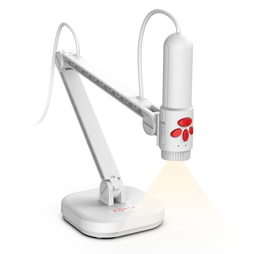 INS-3 Handheld Webcam/USB Document Camera for Classroom Built-in Mic Light Au...