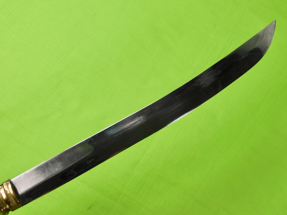 Vintage Custom Made Handmade Oversized Fighting Knife w/ Sheath