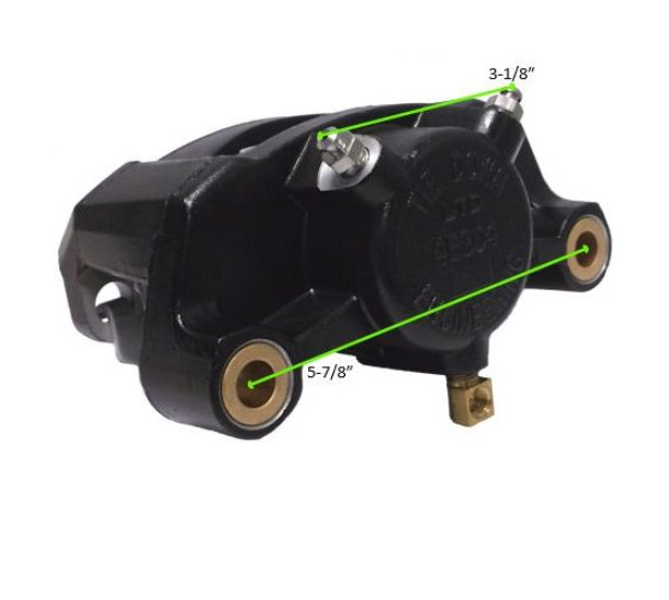 Tie Down Engineering Vented Trailer Disc Brake Caliper Assembly w/ Pads 089-501-