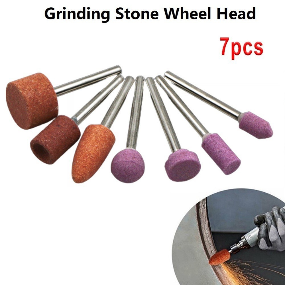 7pcs/set Abrasive Mounted Stone For Rotary Tools Grinding-Stone Wheel Head