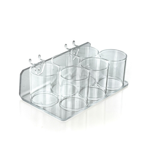 Azar Displays Six Cup Holder Display Organizer, 2-Pack