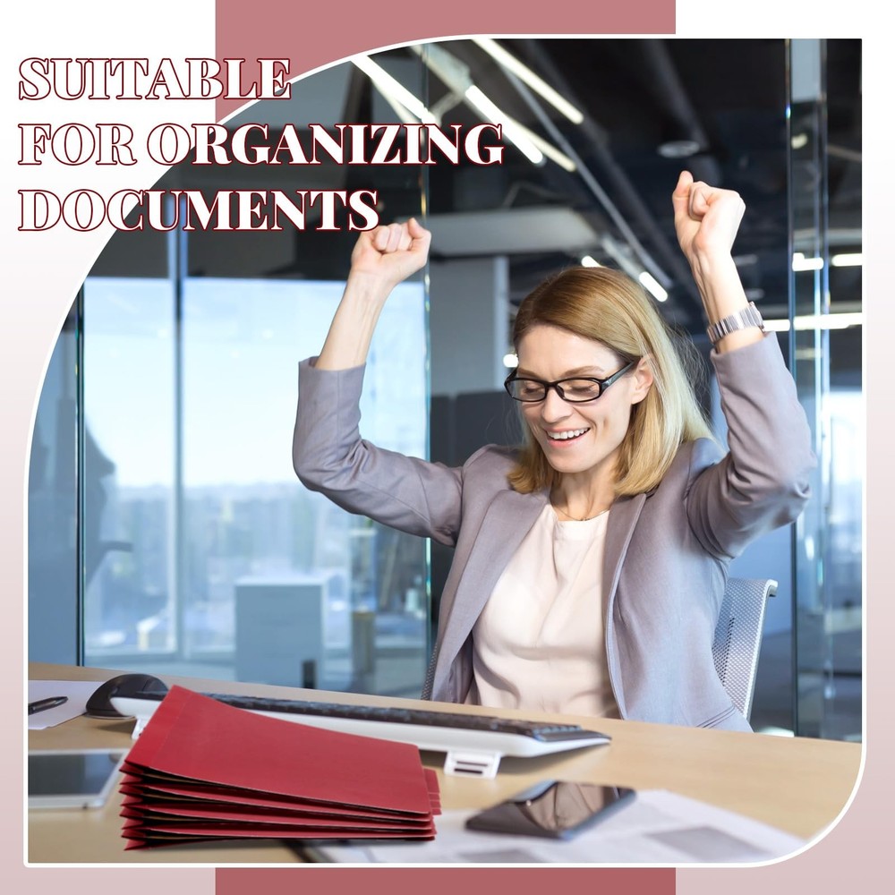 60 Pcs Classification Folders Letter Size, 1 Divider Pressboard File Folder w...