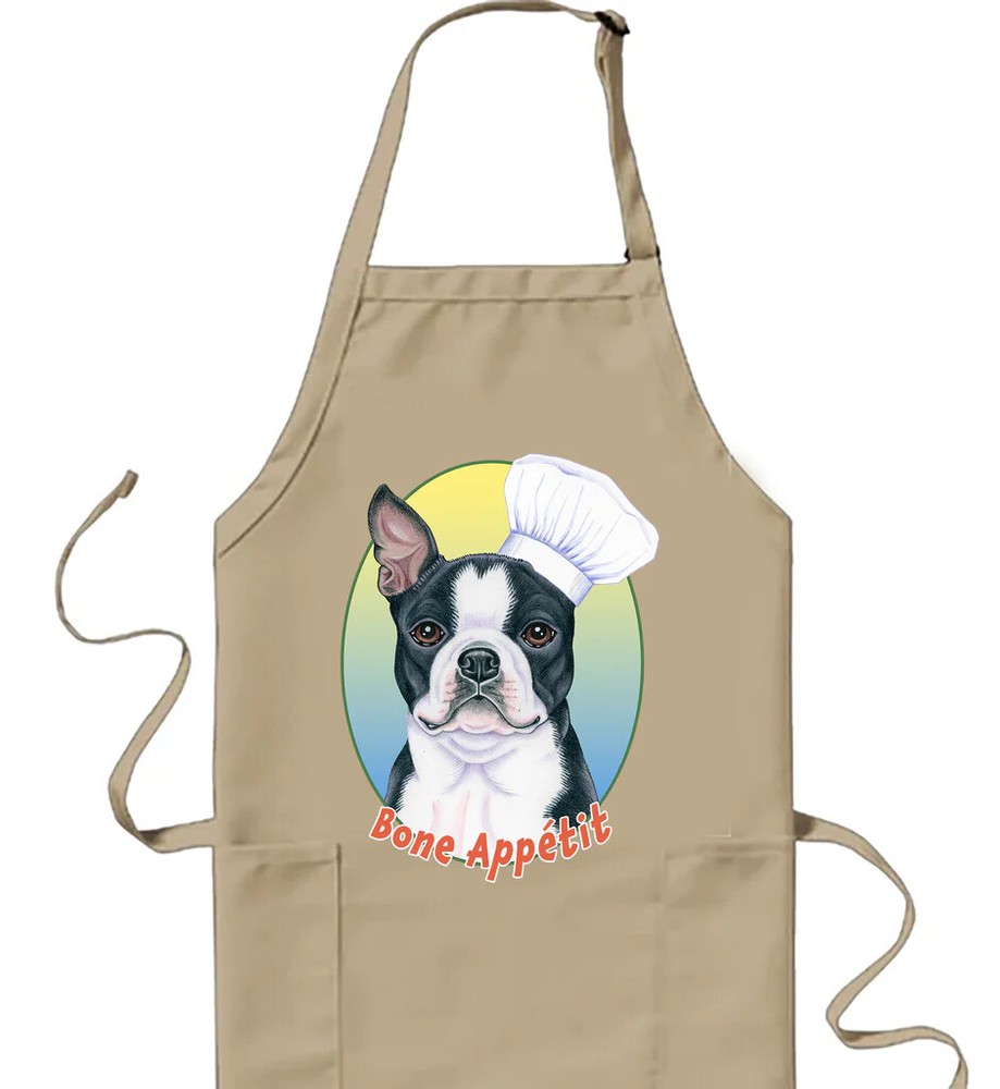 Boston Terrier Cookin' Apron