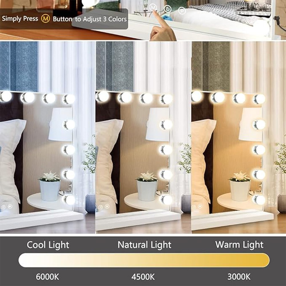 Vanity Light, Hollywood Style Led Vanity Mirror Light Kit 10 Dimmable Bulbs