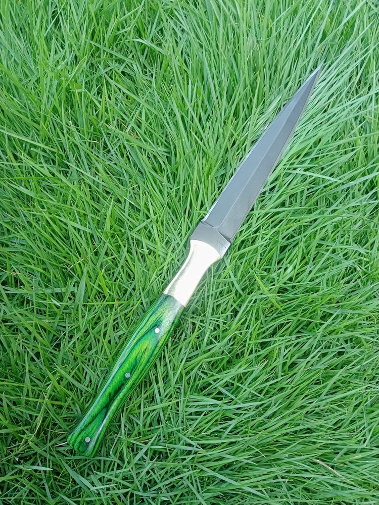 CUSOM Handmade D2 DAGGER HUNTER BOOT THROWING KNIFE POWDER COATING BLADE