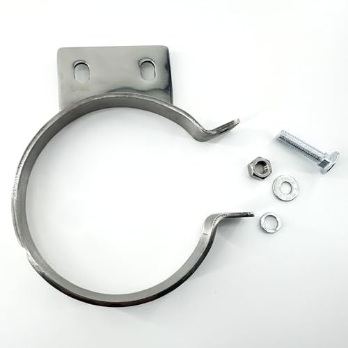 5" Chorme Mount Bracket Clamp for Peterbilt Exhaust Stack 379 359 1987-1993