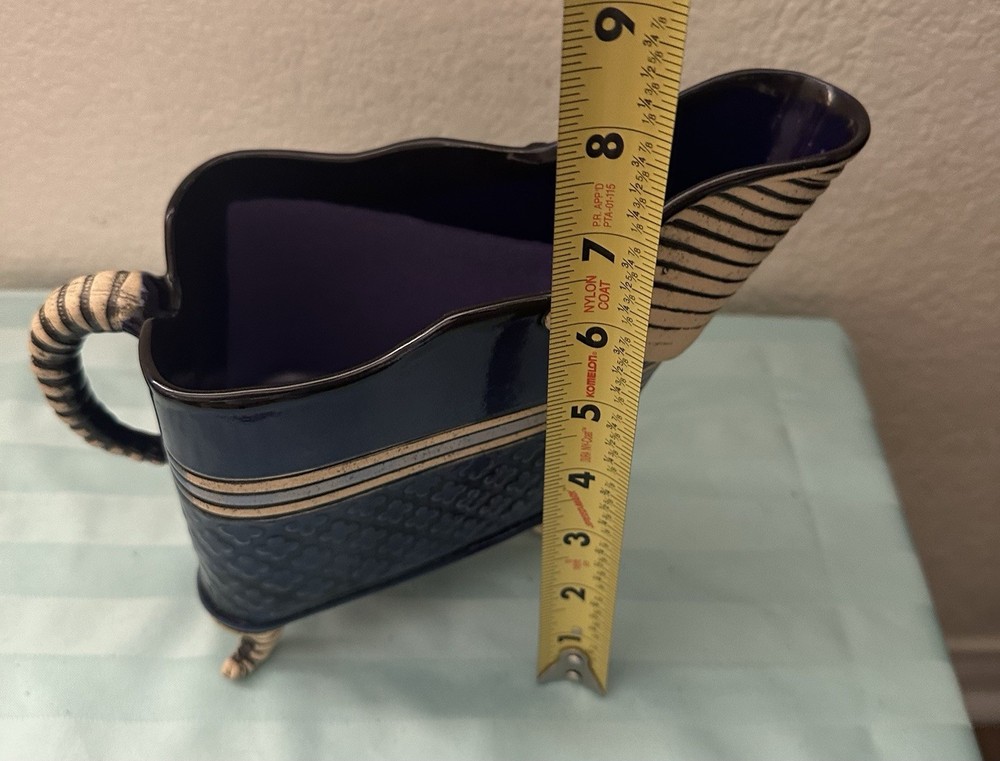 Alissa Clark Clay work Base Pitcher Handmade Artist Signed