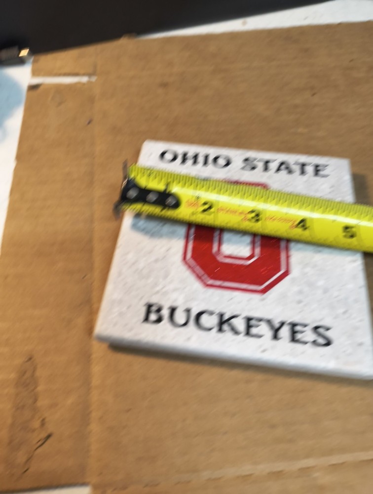5 In. Ohio State Trivet/Coaster Marble