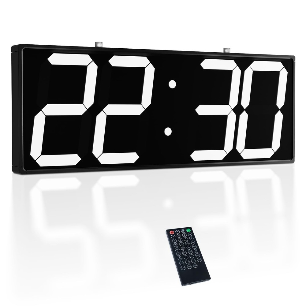 Digital Wall Clock with Double Sided Display, Large Digital Clock with Timer,...