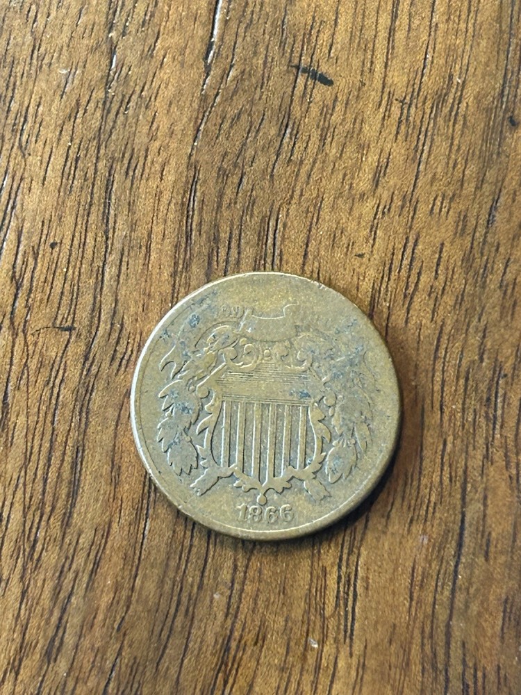 1866 Two Cent Piece VG