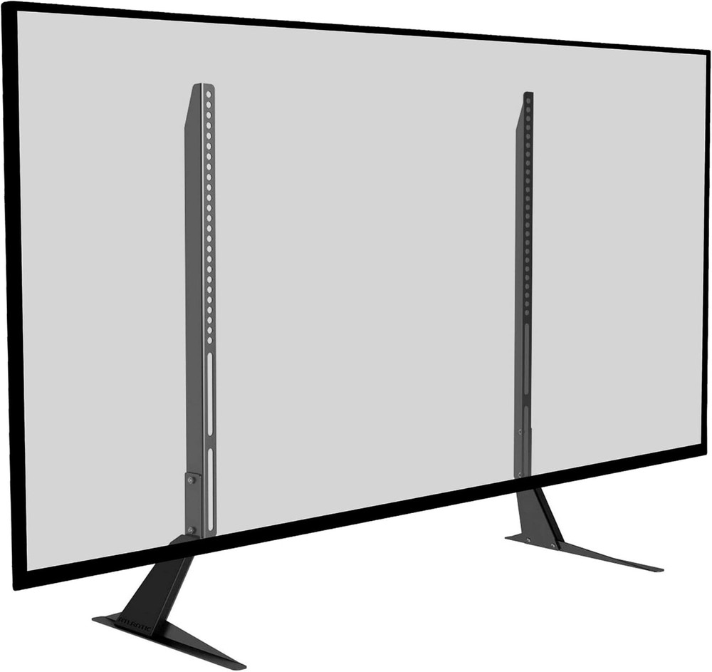 Table Top TV Stand - Universal Adjustable Table Top TV Stand, Adjust Height, Bas