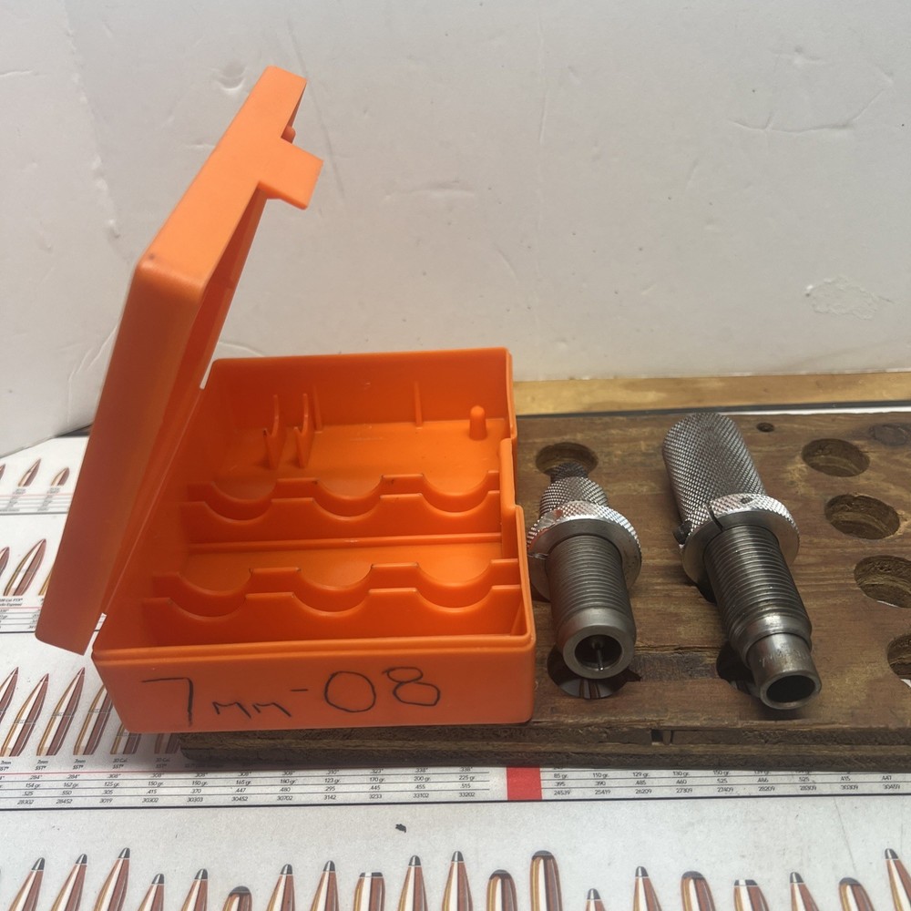 BONANZA  7 MM -308 BENCH REST TWO RELOADING DIE SET LYMAN BOX
