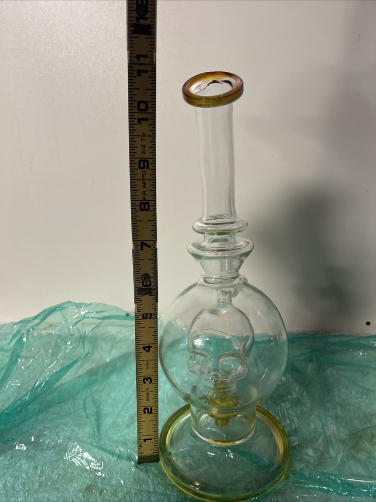 Glass Skull Design Water Pipe