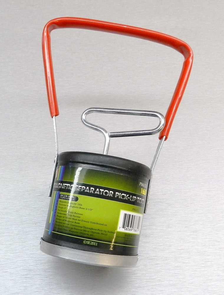 Magnetic Pick Up Tool 16 Lb Magnet Panning Prospect Separator Spring Release 9"