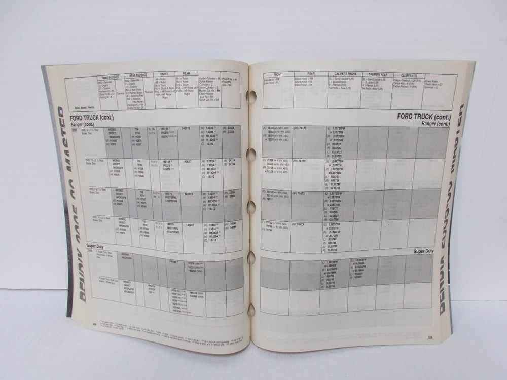 2000 - 2005 BENDIX BRAKE APPLICATIONS CATALOG