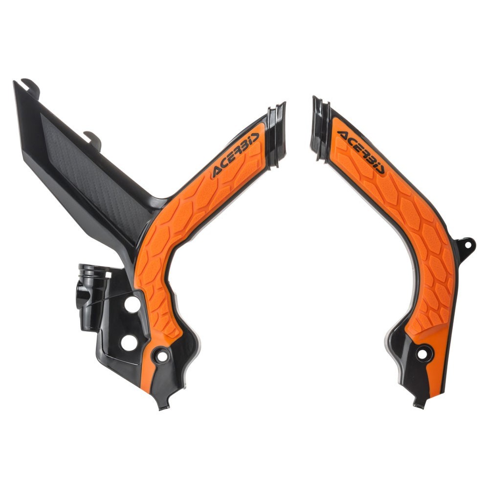 Acerbis X-Grip Frame Guards - Black/Orange - Frame