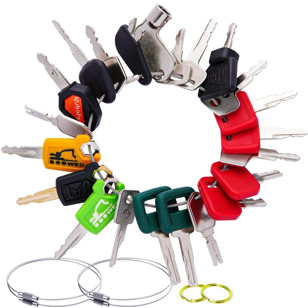 Multi Type Heavy Equipment Master Keys, 22 Contractor Machinery Ignition Exca...