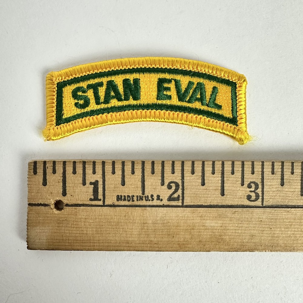 Vintage Patch USAF Air Force Stan Eval Tab Standardization Subdued