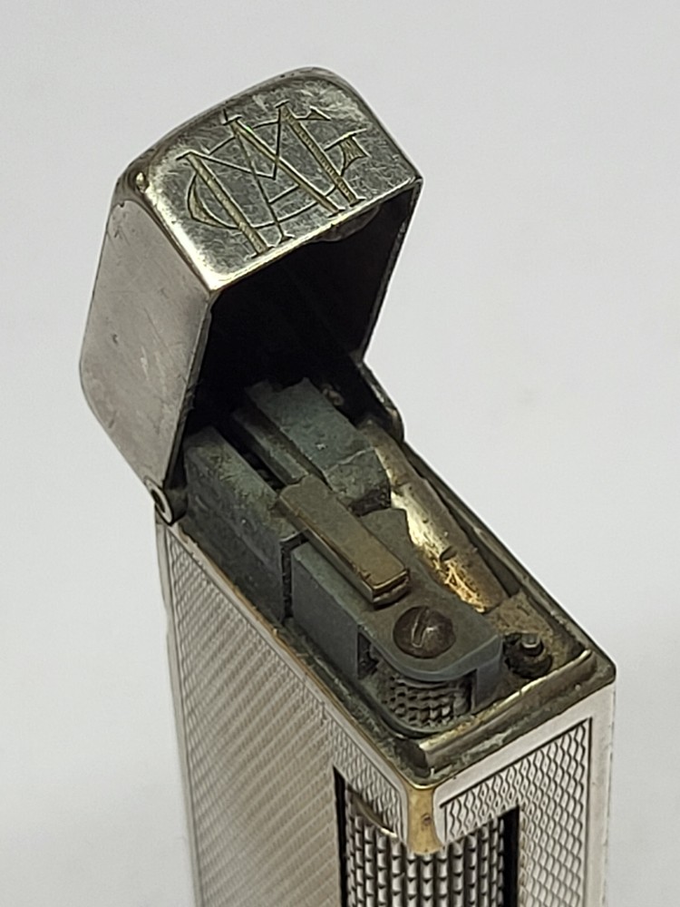 Vintage DUNHILL Silver Plated Gas Lighter