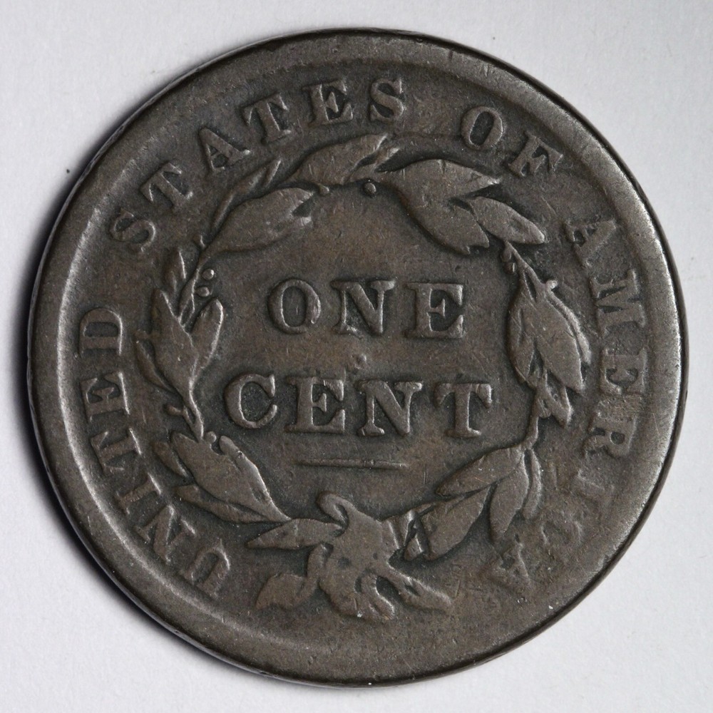 1838 Coronet Head Large Cent CHOICE VG E142 T