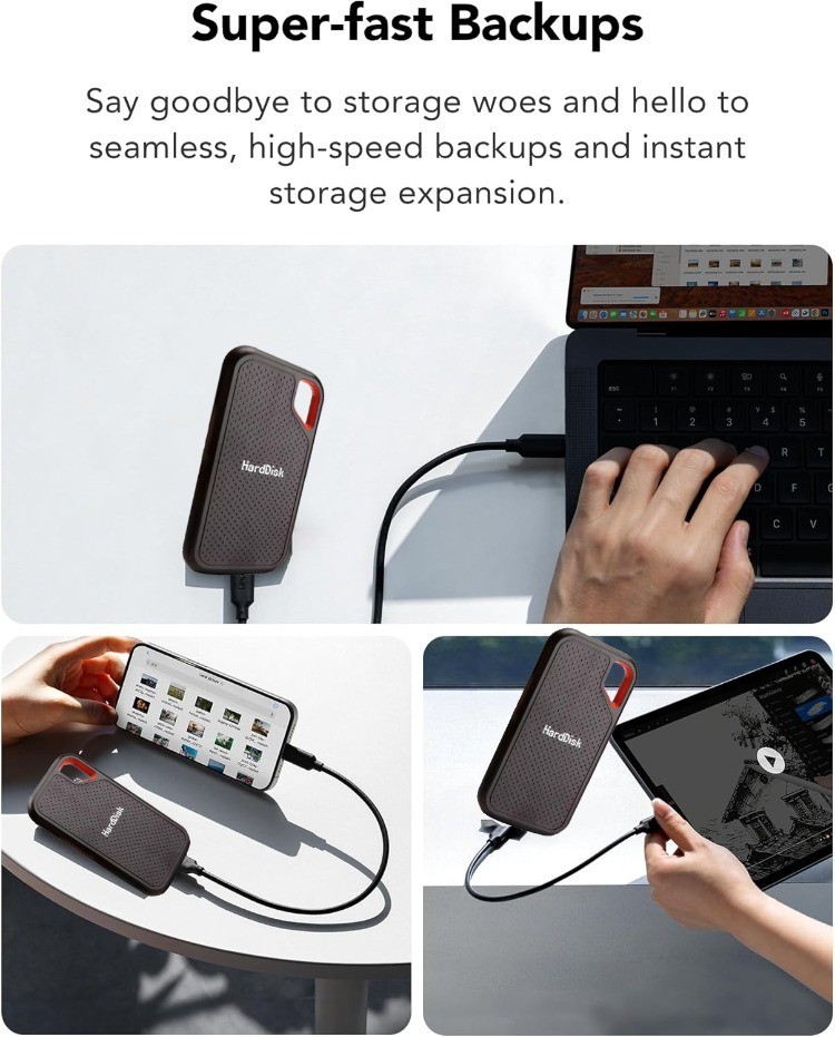 High Speed Solid State Drive 1TB Portable SSD