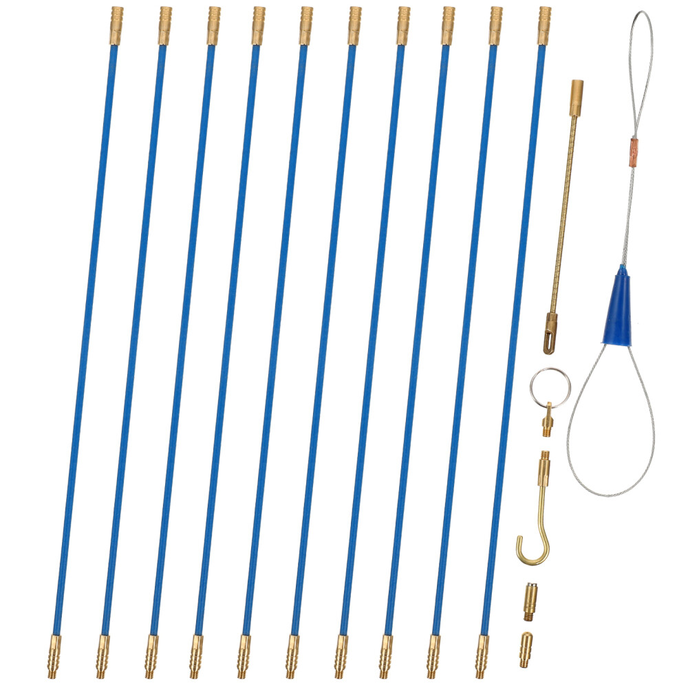 Wall Cable Set Electrical Wire Running Kit Fish Sticks Tape Puller