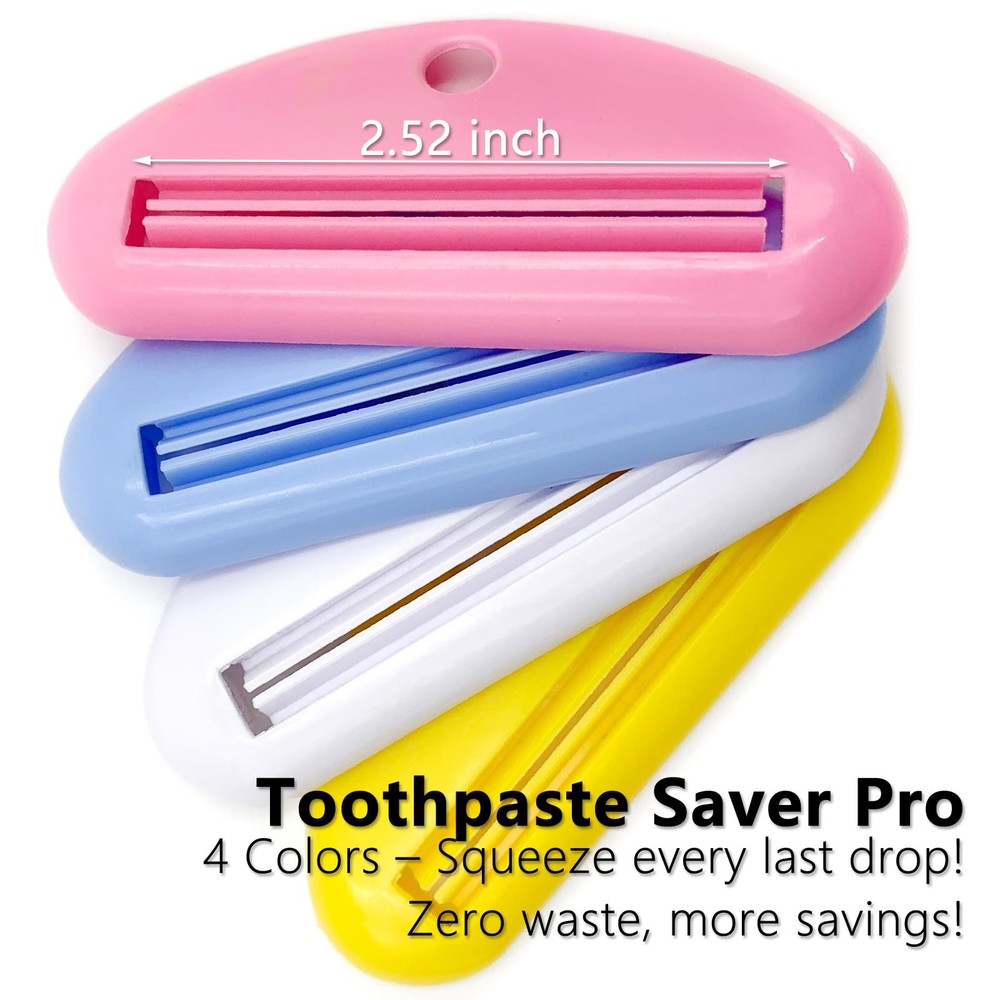 EYBDYB 4PCS Toothpaste Tube Squeezer – Plastic Multicolor
