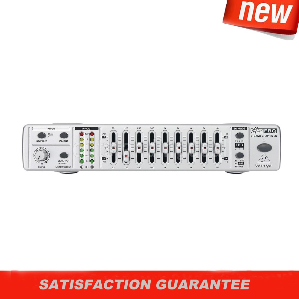 FBQ800 9-Band Graphic EQ Equalizer Feedback Suppressor Anti-howling Equalizer