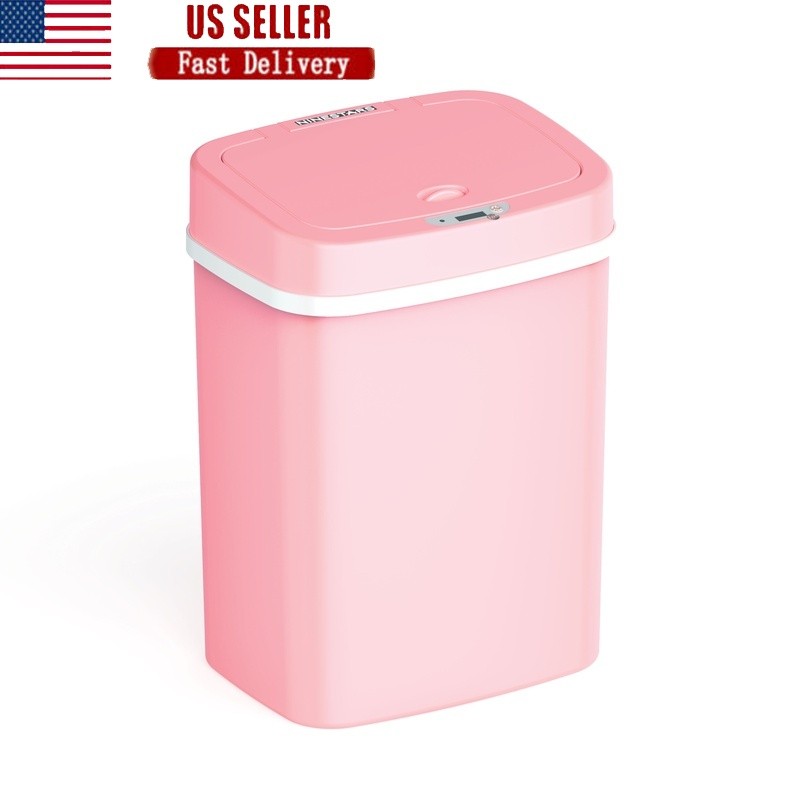Automatic Motion Sensor Garbage Bin 3 Gal Touchless Soft Close Compact Indoor US