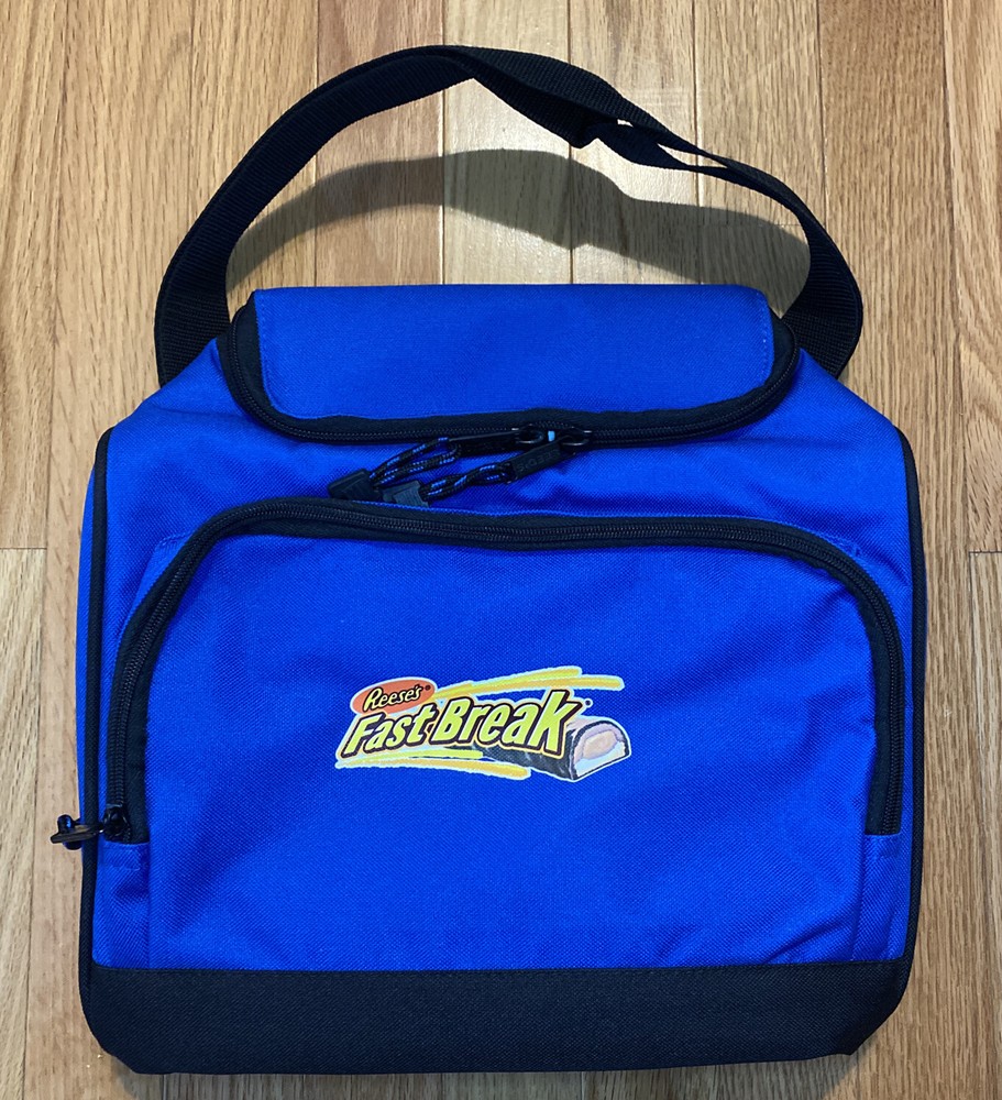 BLUE SOFT SIDED COOLER WITH REESE’S FAST BREAK LOGO - NEW!!